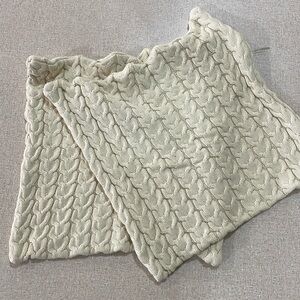 Knit throw pillow covers 12x12